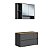 Conjunto Banheiro Gabinete Suspenso e Espelheira Belarus 80cm 4 Portas - Imagem 3