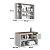 Conjunto Banheiro Gabinete Suspenso e Espelheira Belarus 80cm 4 Portas - Imagem 13