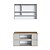 Conjunto Banheiro Gabinete Suspenso Espelheira Berlin 88,4cm 5 Portas - Imagem 12