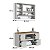 Conjunto Banheiro Gabinete Suspenso Espelheira Berlin 88,4cm 5 Portas - Imagem 13