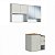 Conjunto Banheiro Suspenso Gabinete e Espelheira Bahamas 120cm - Imagem 10
