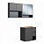 Conjunto Banheiro Suspenso Gabinete e Espelheira Bahamas 120cm - Imagem 3