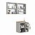 Conjunto Banheiro Suspenso Gabinete e Espelheira Bahamas 120cm - Imagem 12