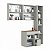 Conjunto Suspenso Banheiro Gabinete Espelheira Bangladesh 148,2cm - Imagem 12