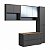 Conjunto Suspenso Banheiro Gabinete e Espelheira Berlin 176,6cm - Imagem 3