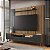 Conjunto Rack e Painel TV 75 Polegadas c/LED 200cm 2 Portas 2 Gavetas - Imagem 1