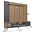 Conjunto Rack e Painel TV 75 Polegadas c/LED 200cm 2 Portas 2 Gavetas - Imagem 5