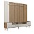 Conjunto Rack e Painel TV 75 Polegadas c/LED 200cm 2 Portas 2 Gavetas - Imagem 11