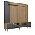 Conjunto Rack e Painel TV 75 Polegadas c/LED 200cm 2 Portas 2 Gavetas - Imagem 3