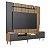 Conjunto Rack e Painel TV 75 Polegadas c/LED 200cm 2 Portas 2 Gavetas - Imagem 2