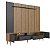 Conjunto Rack e Painel TV 75 Polegadas c/LED 200cm 2 Portas 2 Gavetas - Imagem 4