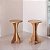 Conjunto 2 Banquetas Redondas Madeira Maciça Geovani - Imagem 1