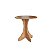 Mesa Lateral Redonda Madeira Maciça 60cm Geovani - Imagem 2