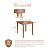 Mesa de Jantar Quadrada Madeira Maciça 80cm Genova - Imagem 4