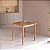 Mesa de Jantar Quadrada Madeira Maciça 80cm Genova - Imagem 1
