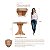 Conjunto Mesa Jantar Redonda 4 Cadeiras 80cm Madeira Maciça Capri - Imagem 7