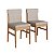 Conjunto Mesa Jantar Redonda 90cm 4 Cadeiras Madeira Estofadas Arezzo - Imagem 4