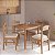 Conjunto Mesa Jantar Quadrada 80cm 4 Cadeiras Madeira Maciça Capri - Imagem 1