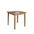 Conjunto Mesa Jantar Quadrada 80cm 4 Cadeiras Madeira Maciça Capri - Imagem 5