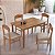 Conjunto Mesa de Jantar Retangular 120cm 4 Cadeiras Madeira Maciça - Imagem 1