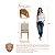 Conjunto Mesa de Jantar Retangular 120cm 4 Cadeiras Madeira Estofadas - Imagem 7
