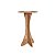 Conjunto Mesa Bistrô Alta 2 Banquetas 38cm Madeira Arezzo Estofadas - Imagem 5