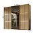 Guarda-Roupas Nilo 274,2cm 3 Portas com Porta Ripada e Reflecta com Led - Imagem 4