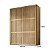 Guarda-Roupas Nilo 183,3x230cm 2 Portas de Correr Ripada Olmo - Imagem 4