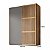 Guarda-Roupas Nilo 183,3cm 2 Portas de Correr Ripada e 100%MDF - Imagem 12