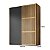 Guarda-Roupas Nilo 183,3cm 2 Portas de Correr Ripada e 100%MDF - Imagem 12