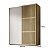 Guarda-Roupas Nilo 183,3cm 2 Portas de Correr Ripada e 100%MDF - Imagem 8