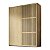 Guarda-Roupas Nilo 183,3cm 2 Portas de Correr Ripada e 100%MDF - Imagem 2