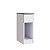 Mesa Lateral ou de Cabeceira 20cm Nicho e Gaveta Linea - Imagem 3