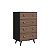 Cômoda para Quarto Retrô 69cm 4 Gavetas - Imagem 3