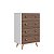 Cômoda para Quarto Retrô 69cm 4 Gavetas - Imagem 7