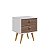 Mesa de Cabeceira Retrô 45cm 2 Gavetas - Imagem 3