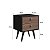Mesa de Cabeceira Retrô 45cm 2 Gavetas - Imagem 8