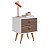 Mesa de Cabeceira Retrô 45cm 2 Gavetas - Imagem 2