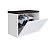 Sapateira Puff Basculante 65cm com estofado 2 Prateleiras e 1 Porta - Imagem 3