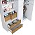 Quarto Infantil Guarda Roupa 6 Prateleiras Cômoda 3 Gavetas e Berço - Imagem 6