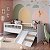 Cama Montessoriana 193x135cm de Solteiro com Escada e Escorregador - Imagem 1