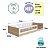 Cama Montessoriana 84,9x194cm Linha Affetto de Solteiro com Protetor - Imagem 14