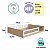 Cama Montessoriana 144,9x194cm Linha Affetto de Casal com Protetor - Imagem 12