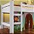 Cama Elevada 202x210cm com Escorregador e Cortina - Imagem 9