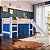 Cama Elevada 202x210cm com Escorregador e Cortina - Imagem 13