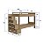 Beliche Infantil 231,8x99cm com Escada 5 Nichos e 2 Gavetas - Imagem 14