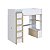 Cama Elevada 196,2x95,8cm com Armário e Escrivaninha - Imagem 12