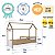 Cama Infantil Montessoriana 201x95cm com Cama Auxiliar - Imagem 12