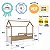 Cama Infantil Montessoriana 201x95cm com Gavetões Inferiores - Imagem 12