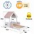 Cama Montessoriana Casinha 108x197,2cm Protetores Laterais Móveis - Imagem 7